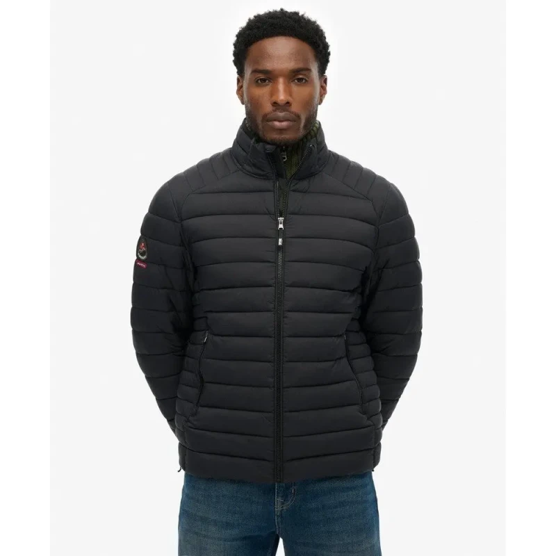 Image of Superdry Down jacket Superdry Fuji Lite Noir Male L