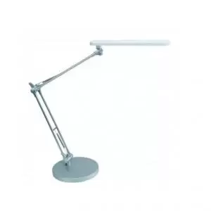 Image of Alba Trek LED Desk Lamp White and Silver LEDTREK BC UK 11031AL