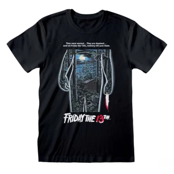 Image of Friday The 13th - Poster Unisex Large T-Shirt - Black
