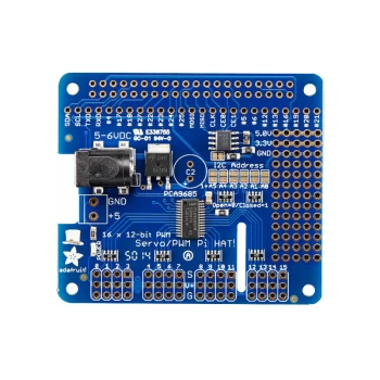 image of 2327 16 Channel Servo HAT / PWM for Raspberry Pi A+, B+ or 2 - Adafruit