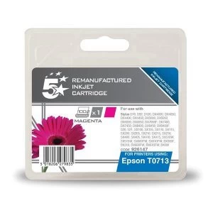 5 Star Office Epson Cheetah T0713 Magenta Ink Cartridge