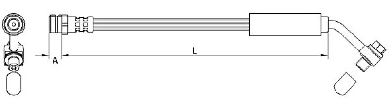Image of METZGER Brake hose METZGER 4111478