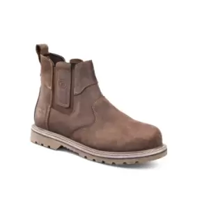 Image of Apache Crater Dealer Safety Boot Brown Crazyhorse Size 13