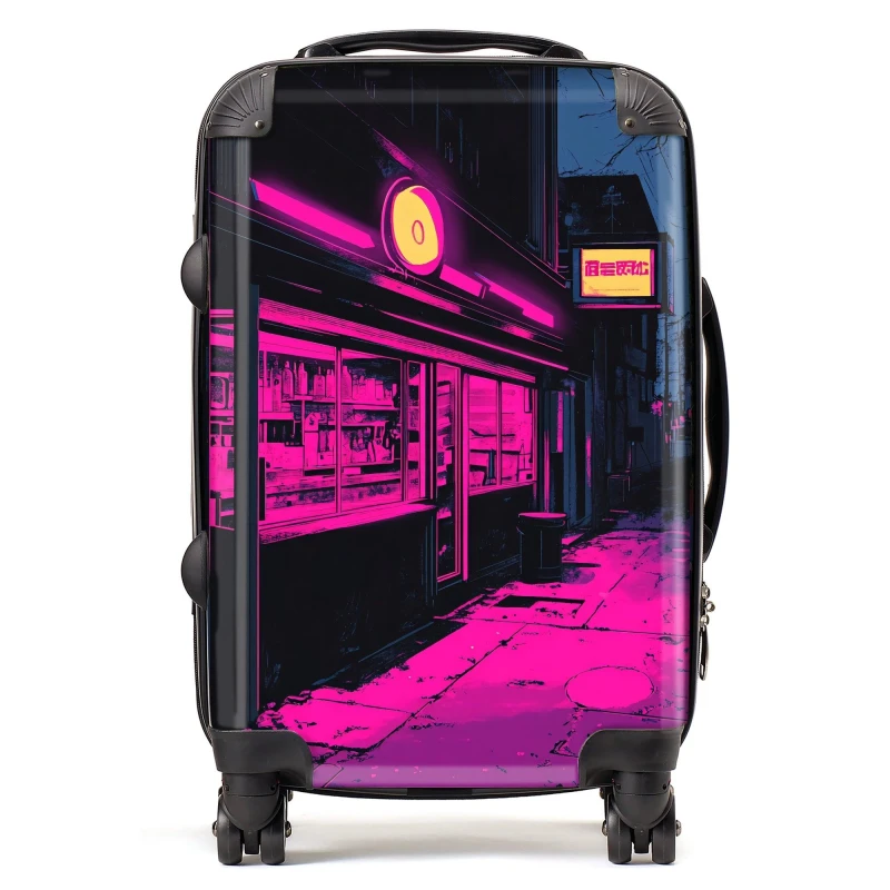 Image of Designer Luggage Dante Mercer: 00002 Suitcase in Purple Size: Large Purple Unisex Large
