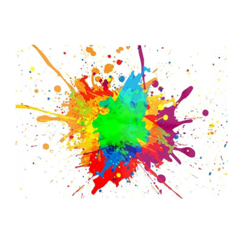 Image of Warren Reed Designer Paint Splash Glass Chopping Board