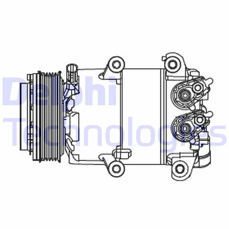 Image of DELPHI Air conditioning compressor DELPHI CS20466