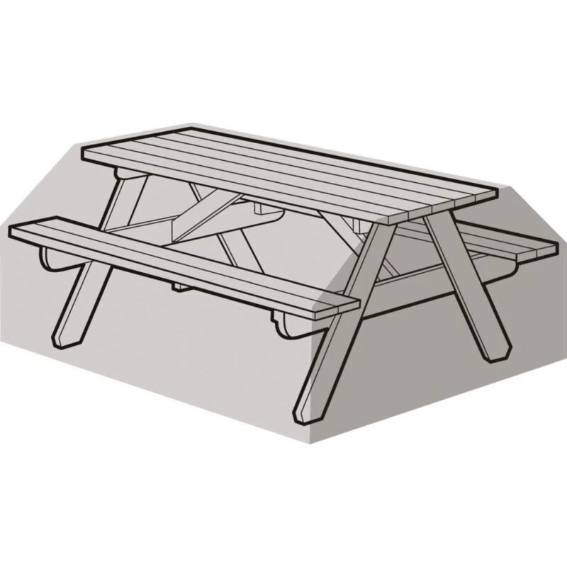 Image of Garland 6 Seater Picnic Table Cover Green, 7 Year Warranty W1280