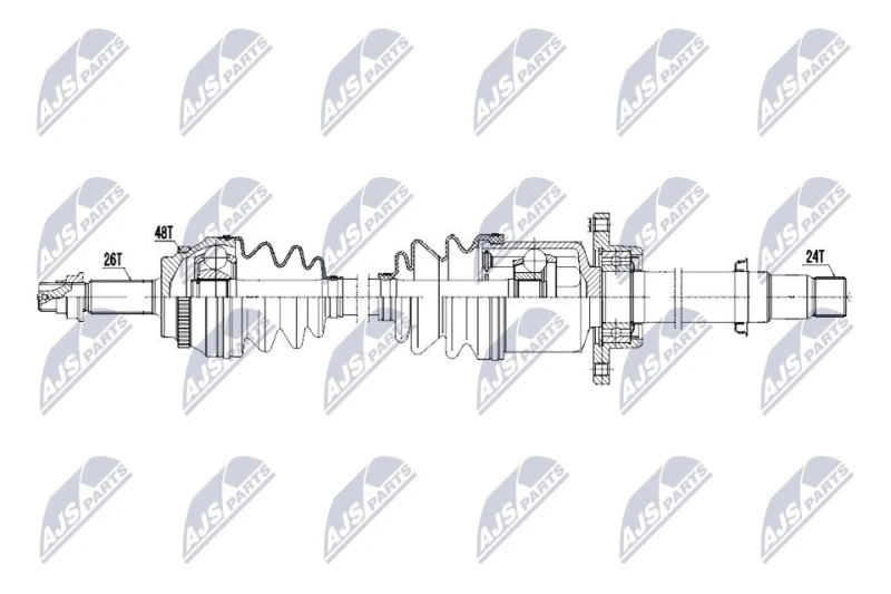 Image of NTY Drive shaft NTY NPW-TY-208