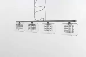 Image of Avignon 4 Light Chrome Fitting Bar Pendant Ceiling Light
