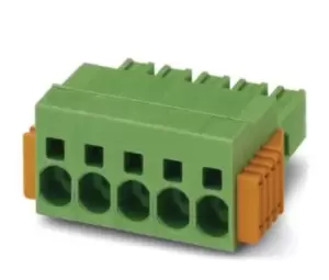 image of Phoenix Contact Spc 5/5-Stcl-7.62 Terminal Block, Pluggable, 5Pos, 8Awg