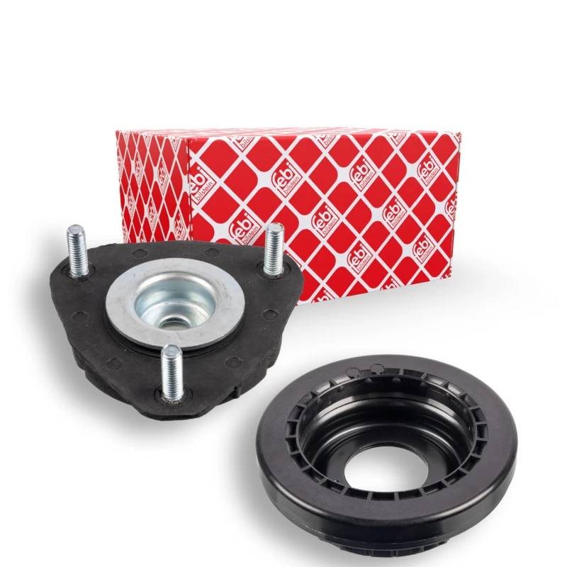 Image of FEBI BILSTEIN 37227 Top strut mount Front Axle Left, with ball bearing Elastomer Suspension Strut Support Bearing (1180)