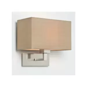 image of Astro Park Lane Grande - 1 Light Indoor Wall Light Matt Nickel - Shade Not Included, E27