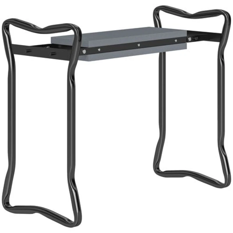 Image of Outsunny 2In1 Folding Garden Kneeler Foam Chair Pad Support Bench Tool Grey