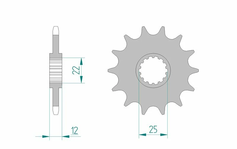 Image of AFAM Steel Standard Front Sprocket 94313 - 520