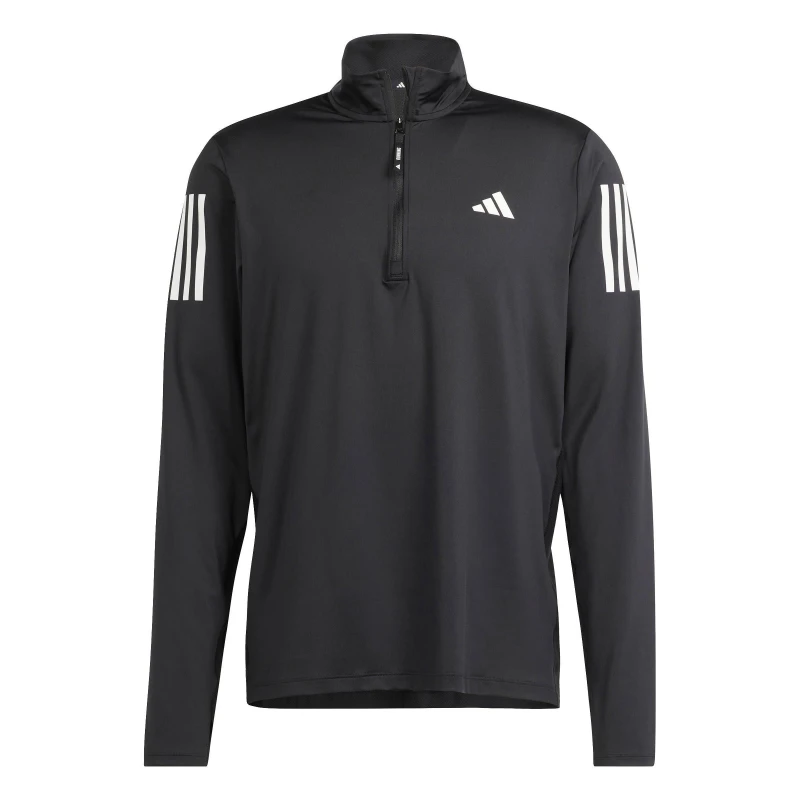 Image of adidas Own The Run Half-Zip Running Top Mens Black male 2XL