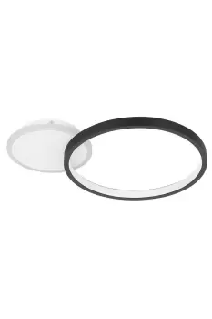 Image of Gafares LED Black and White Flush Ceiling Light