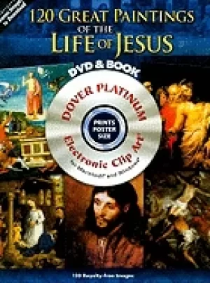 Image of 120 great paintings of the life of jesus platinum dvd and book