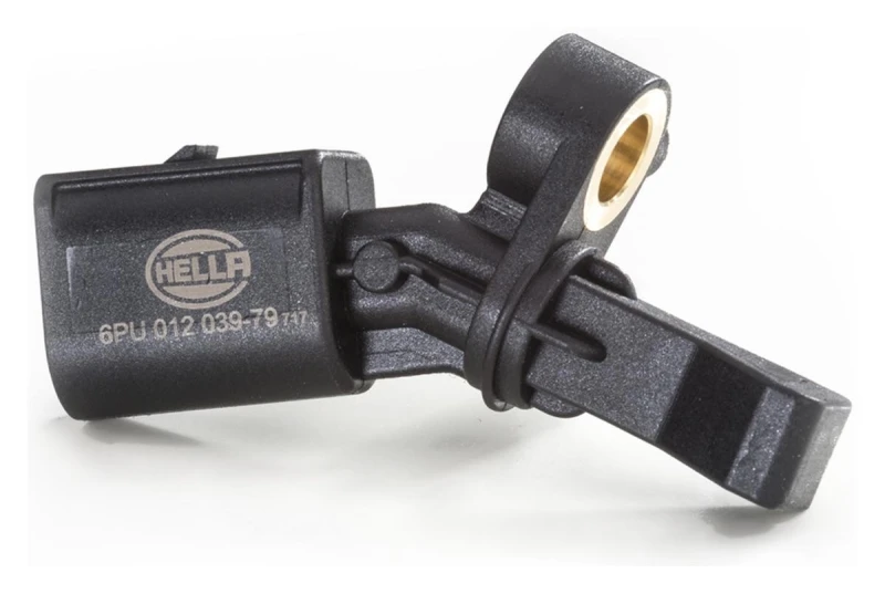 Image of HELLA 6PU 012 039-791 ABS Sensor Rear Axle Right, without cable Sensor,wheel speed (412)