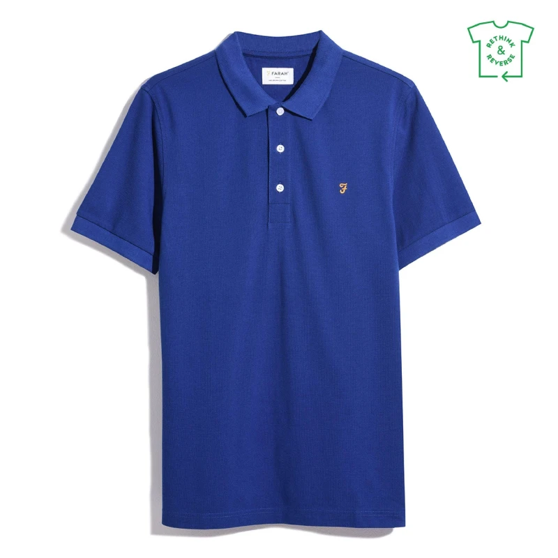 Image of Farah Blanes Short Sleeve Polo Shirt Short Sleeve Polos X Small Blue 54286818310