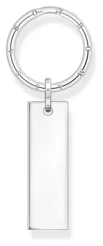 image of Thomas Sabo KR17-637-21 Sterling Silver Tag Bar Keyring Jewellery