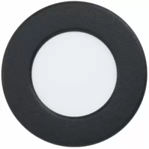 Image of Loops - Wall / Ceiling Flush Downlight Black Round Spotlight 2.7W Built in led