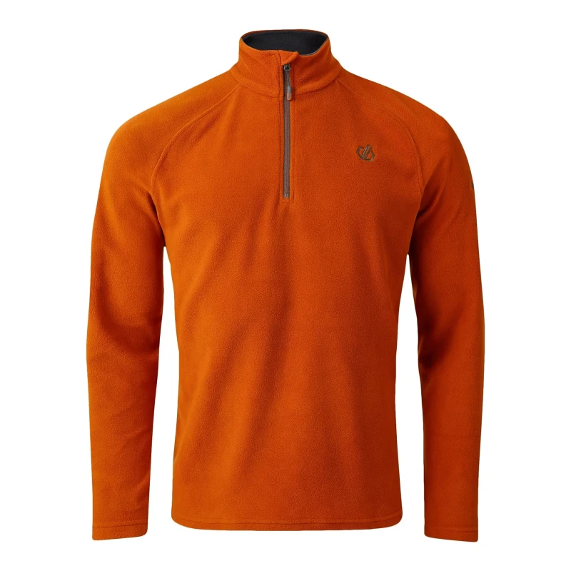 Image of Dare 2b Dare 2b Men 'Freethink II' Half-Zip Insulating Brushed Fleece in Burnt Orange Size: large Burnt Orange L Male 5063516189282