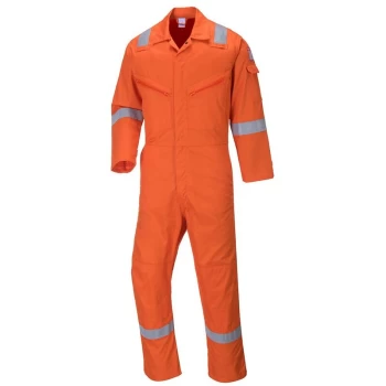 Image of Portwest C814ORR5XL - sz Long 5XL Iona Cotton Coverall - Orange