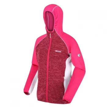 Image of Regatta Walbury Full Zip Hooded Fleece - DkCeris/Duch