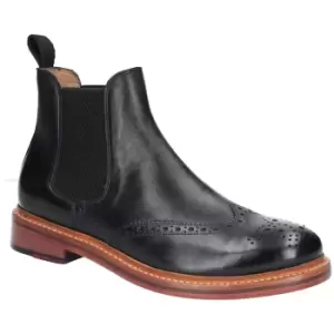 image of Cotswold Mens Siddington Leather Brogue Chelsea Ankle Boots UK Size 10 (EU 44)