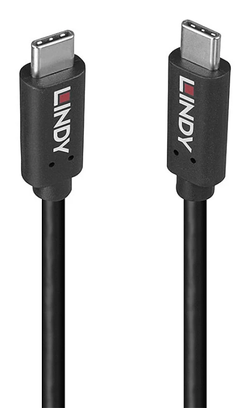 Image of Lindy 36975 USB cable USB 3.2 Gen 2x2 0.5 m USB C Black