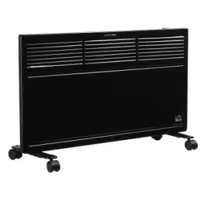 image of HOMCOM Convector Radiator Heater Freestanding or Wall-mounted Portable Electric Heating with 2 Heat Settings, Adjustable Thermostat and Safety Cut-Off