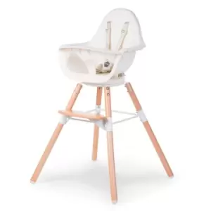 image of Childhome Evolu One 80 Degree Chair Natural and White