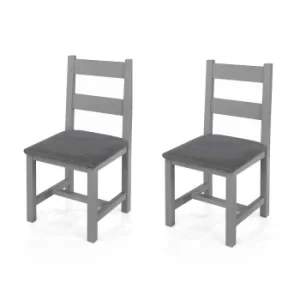 Image of Perth Dining Chair Twin Pack, Grey
