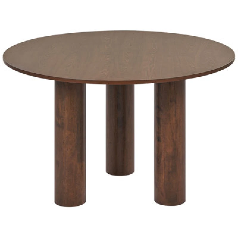 Image of Beliani Dining Table Orin Dark Ash Wood 120 Cm 120 Cm