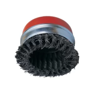 image of 100MM X 5/8" BSW Cup Brush Twist Knot 50 SWG