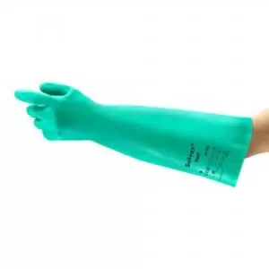 Image of Ansell Alphatec Solvex 37-185 Gauntlet Green M
