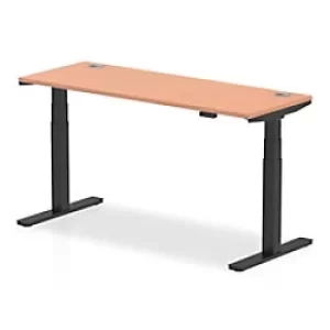 image of Dynamic Ergonomic Desk Impulse HASCP166BBCH Rectangular MFC 1800 mm x 800 mm x 730 mm Grey Oak