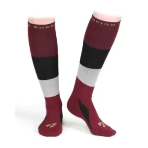Image of Aubrion Perivale Compression Equestrian Socks - Red