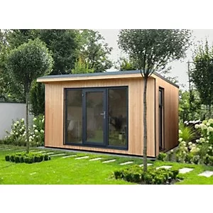Image of Forest Garden Xtend 4 x 3.42m Insulated Garden Office with 1/4 Window