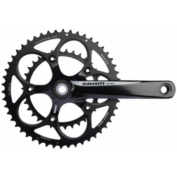 image of Apex Black/White Chainset 172.5mm 50-34t Inc GXP BB - CWR303W5707 - Sram