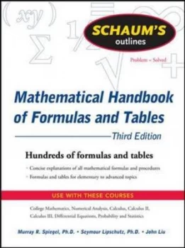 Image of Mathematical Handbook of Formulas and Tables by Murray R Spiegel Paperback
