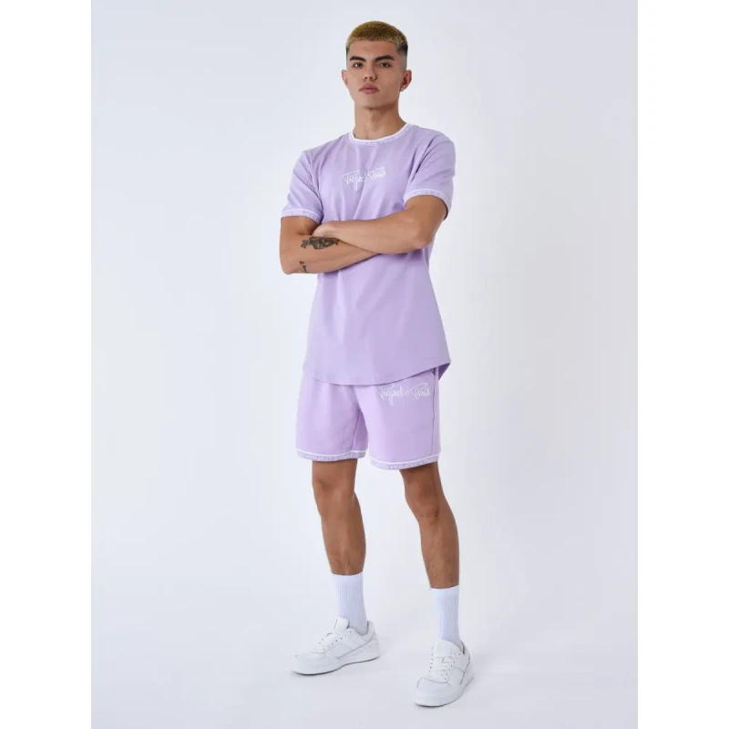 Image of Project X Paris Embroidered logo T-Shirt Project X Paris Violet Male S