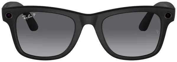 Ray-Ban Meta Wayfarer L Matte Black, Polar Gradient Graphite