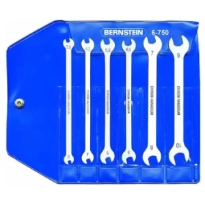 image of Bernstein 6-750 Special Double Open-Ended Wrench Set In Plastic Ca...