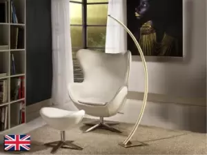 image of Arcus LED Integrated Floor Lamp Brushed Gold 3000K