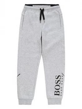 Image of Hugo Boss Classic Logo Cuffed Sweatpants Grey Size 6 Years Kids