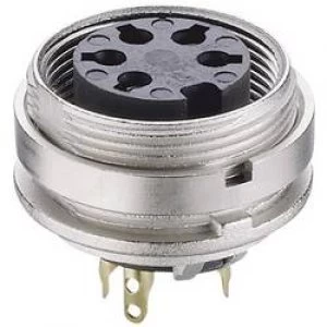 Image of DIN connector Socket vertical vertical Number of pins 8 Silver Lumberg KGV 81