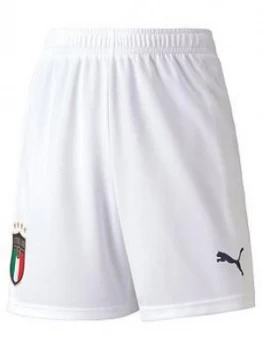 Image of Puma Puma Junior Italy Euro 2021 Replica Short, White, Size 7-8 Years