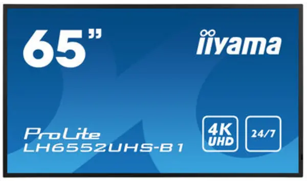 Image of iiyama 65" ProLite LH6552UHS-B1 4K Ultra HD Signage Commercial Display