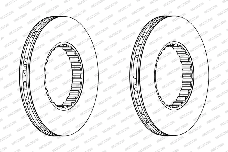 Image of Brake disc FERODO FCR259A